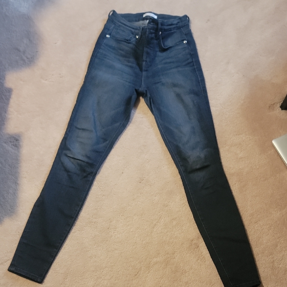 Good American Dark Wash Skinny Jeans